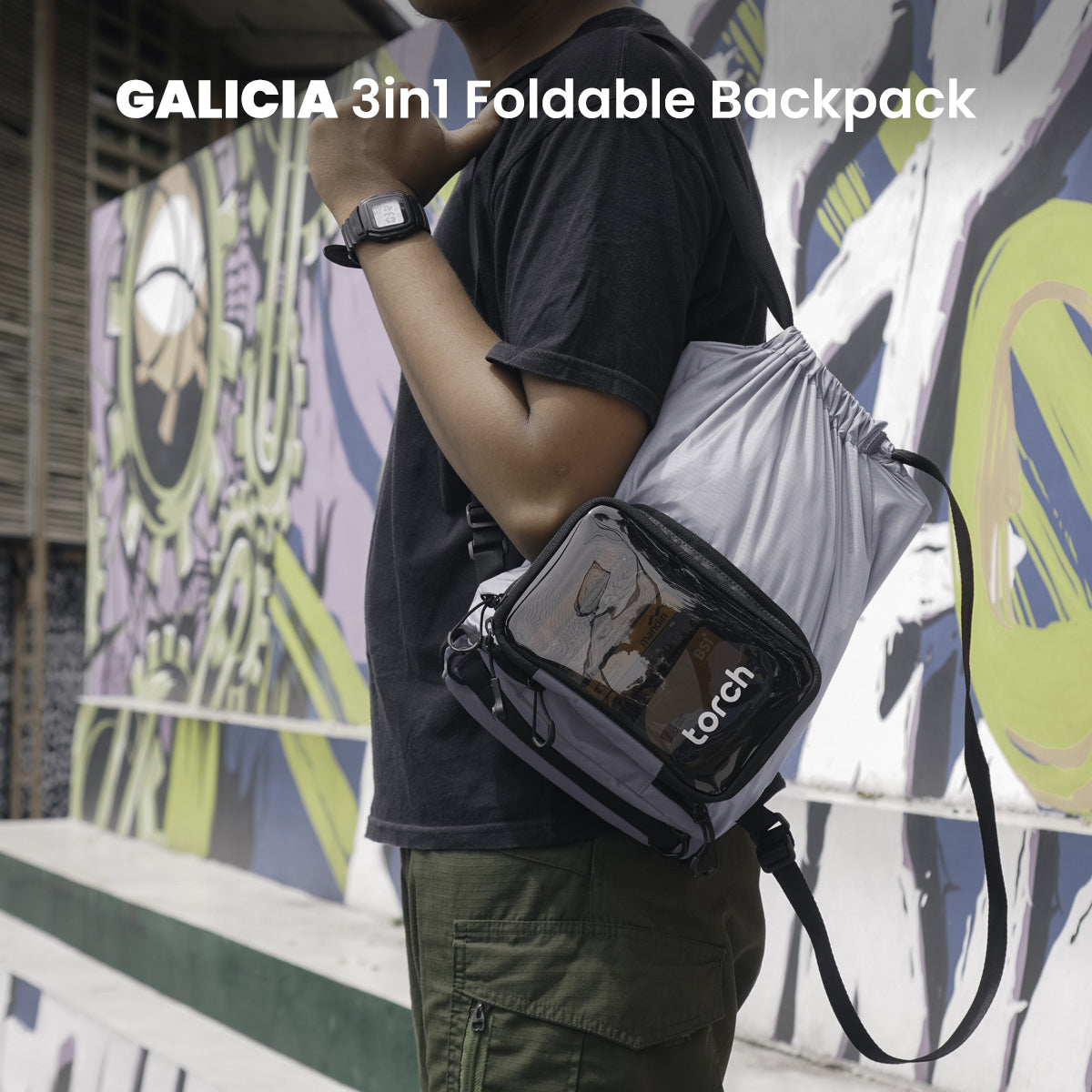 Galicia Tas Ransel Foldable Torch 10L