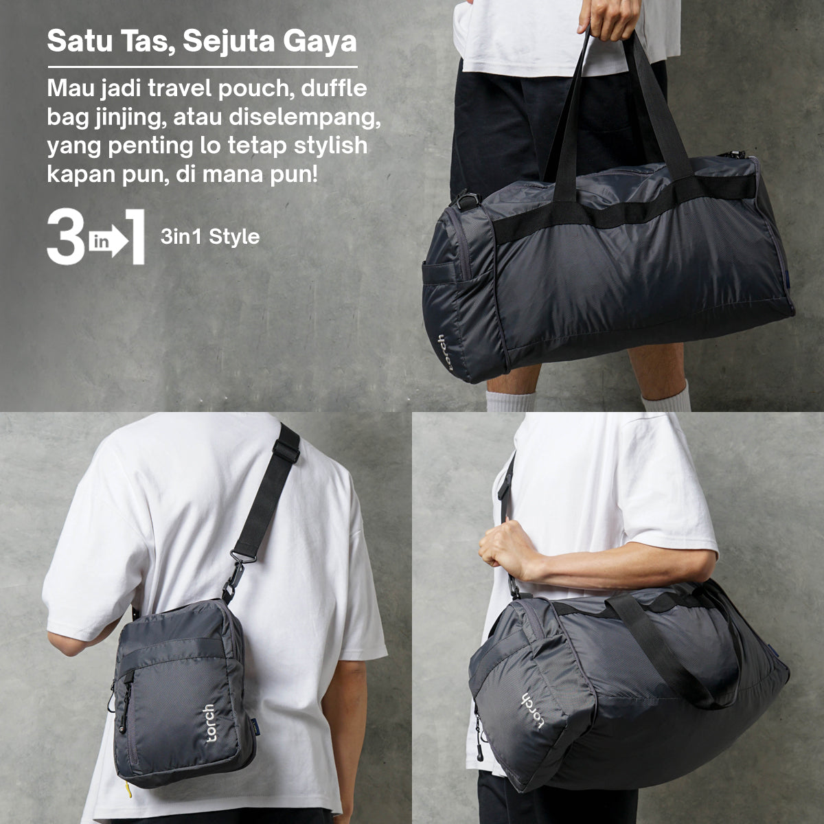 Getafe 3 in 1 Foldable Duffle Bag