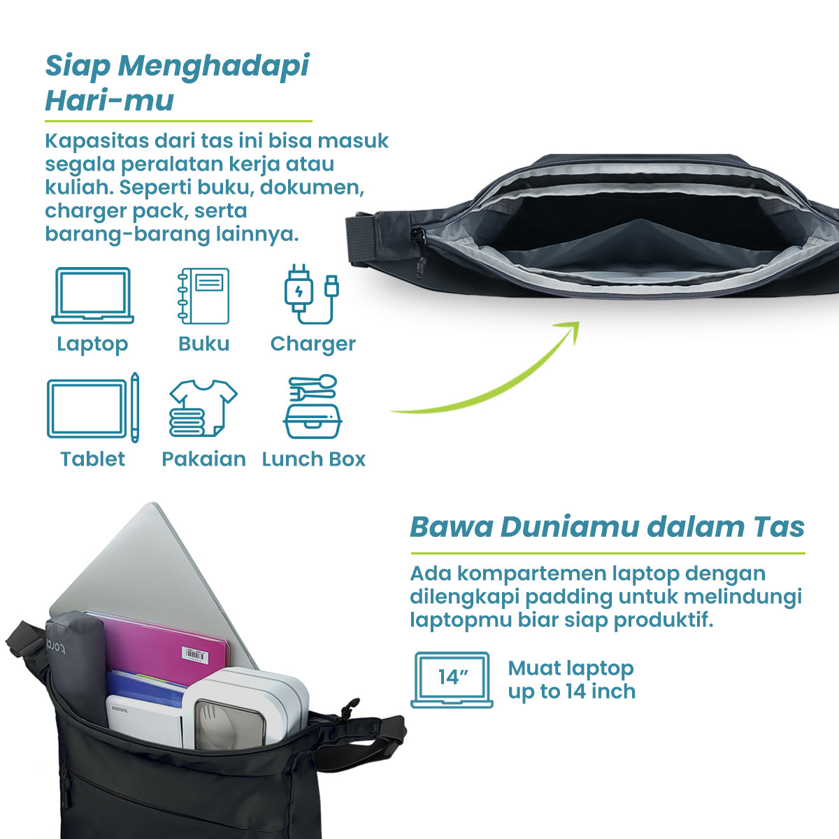 Kapital Tas Selempang office Torch