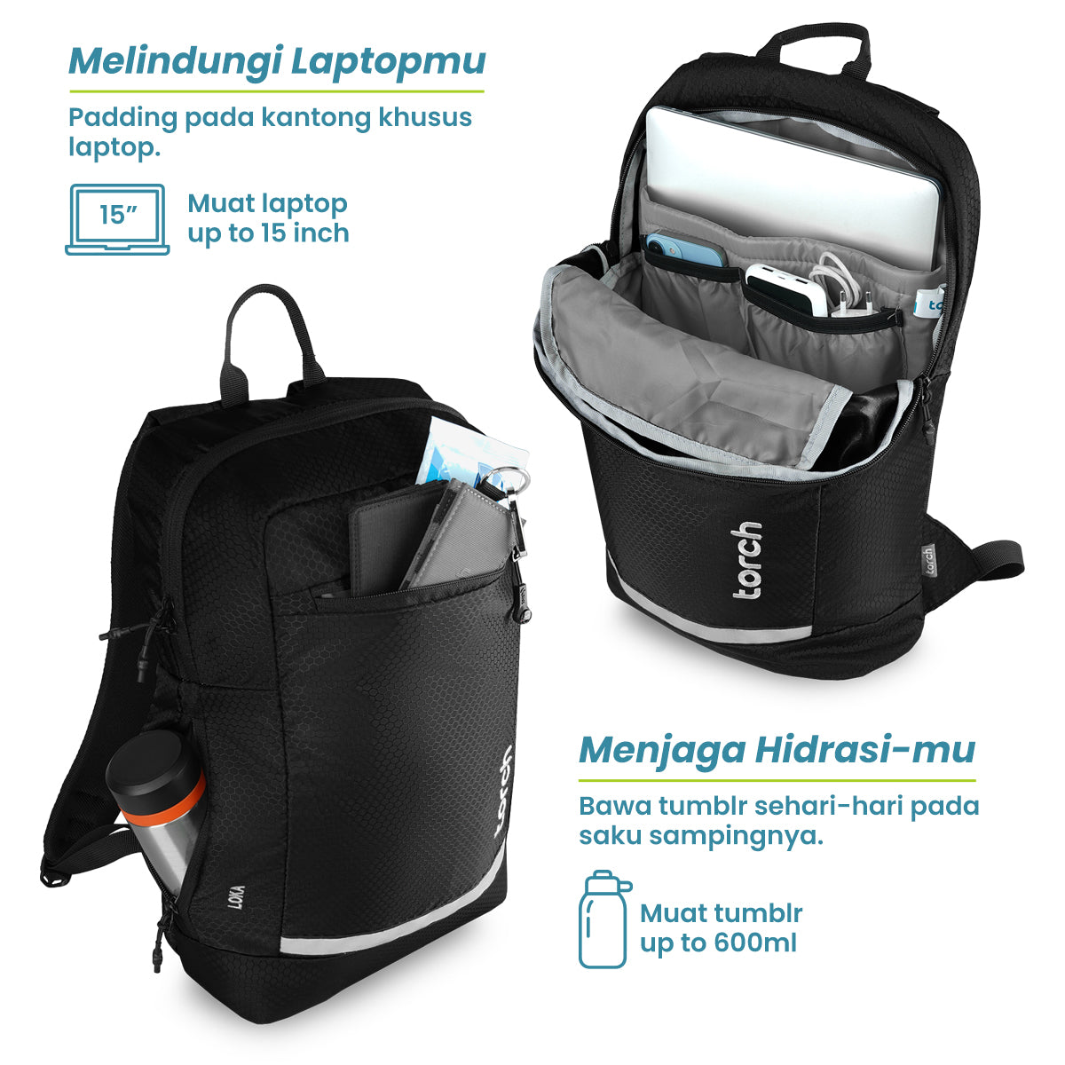 Loka Tas Ransel Sekolah Torch 16L