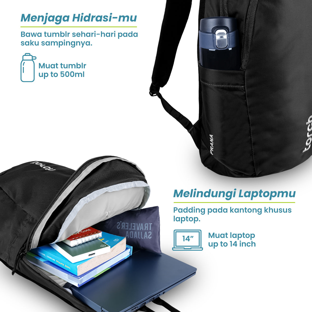 Prana Tas Ransel Sekolah Torch 19L