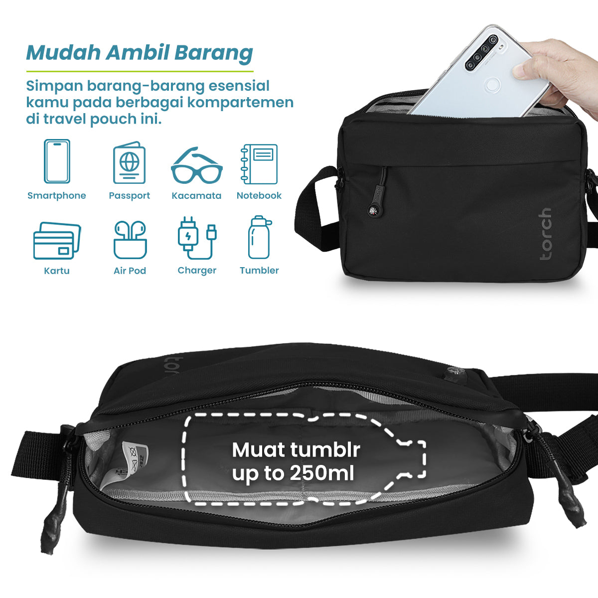 Seongdong Tas Selempang Daily Torch 1L