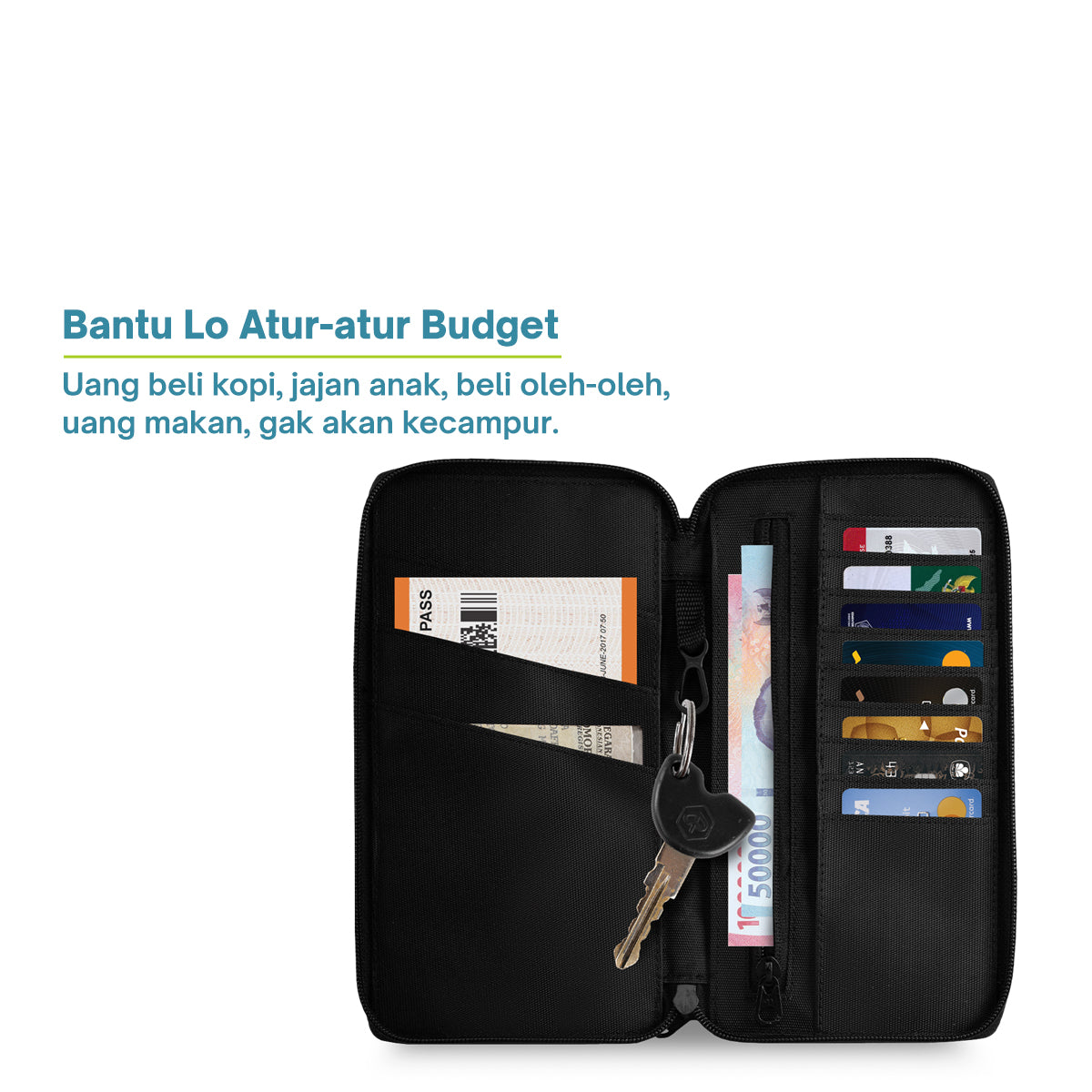 Lazhu Long Wallet - Black