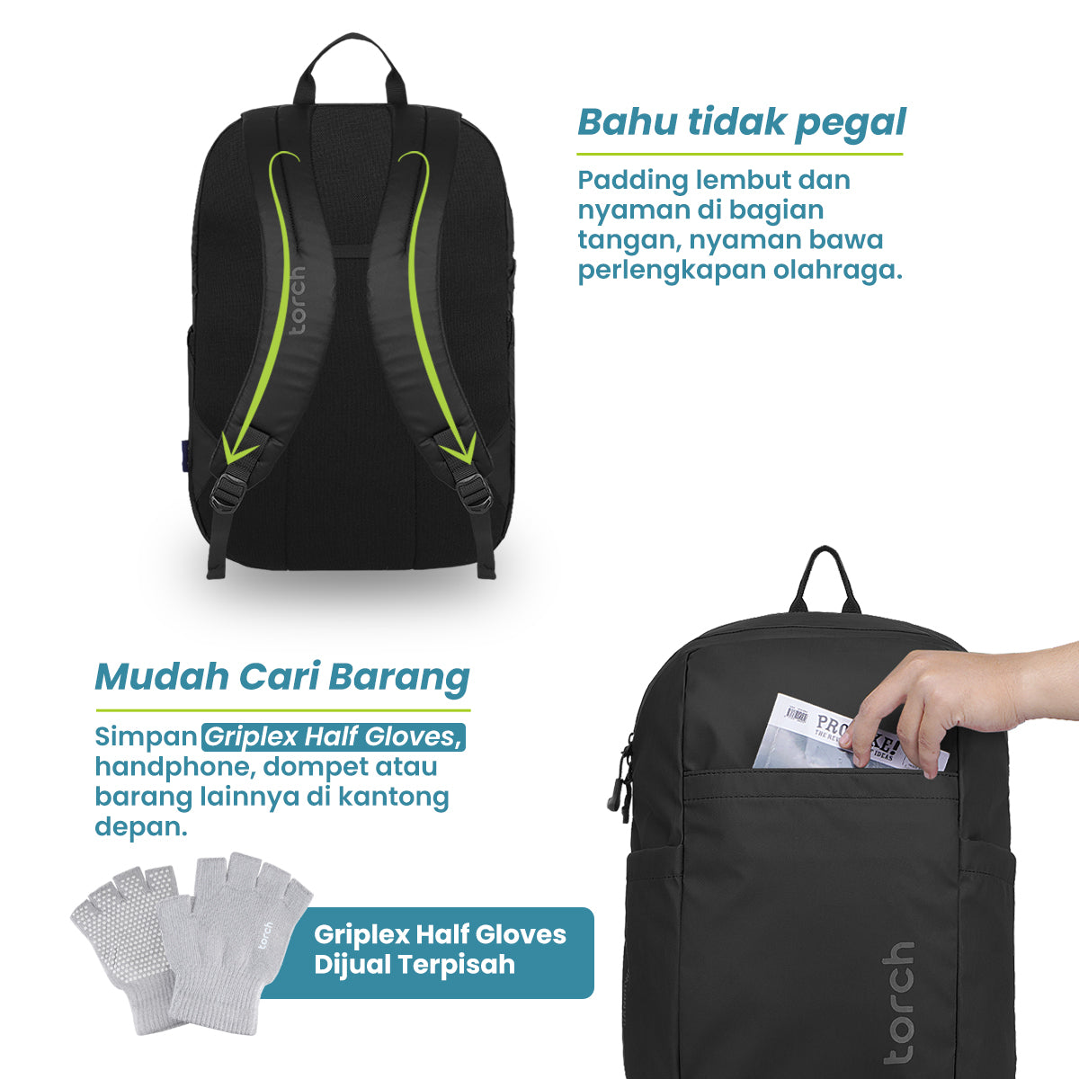 Ganghwa Tas Ransel Sekolah Torch 19L