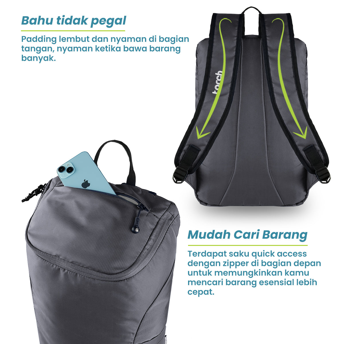 Kamita Tas Ransel kantor Torch 19L