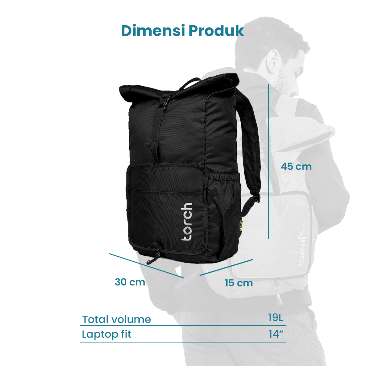 Kumano Foldable Bag 19 + 2 Liter