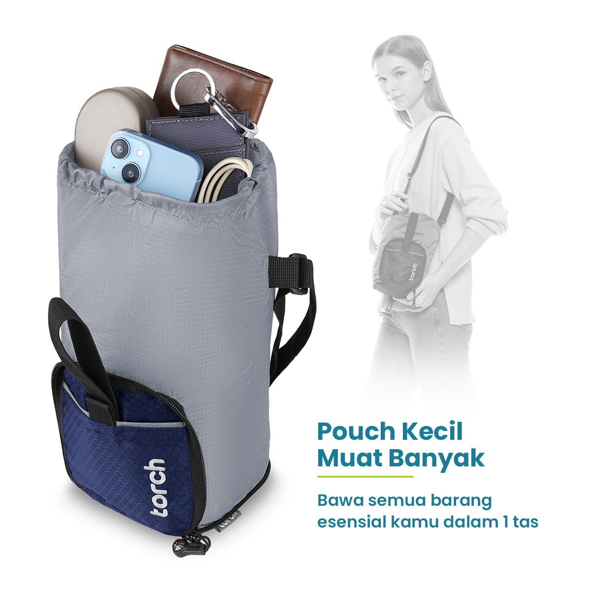 Parina Foldable Drawstring Pouch