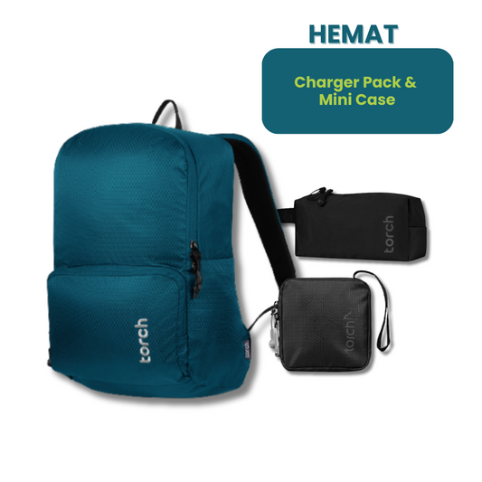 Paket Hemat - Laudio Backpack + Charger Pack dan Mini Case