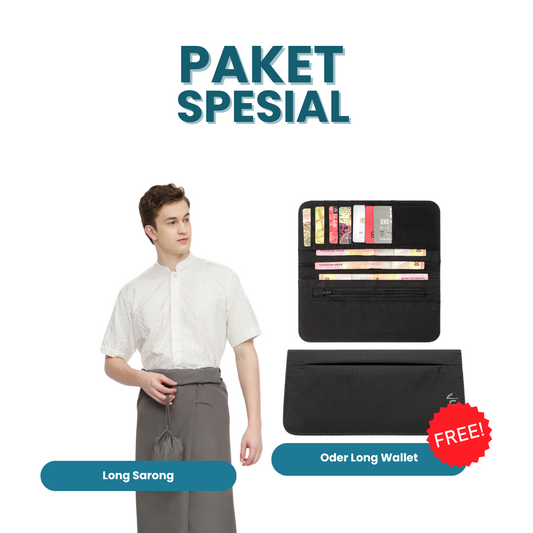 Paket Spesial - Long Sarong Gratis Oder Long Wallet