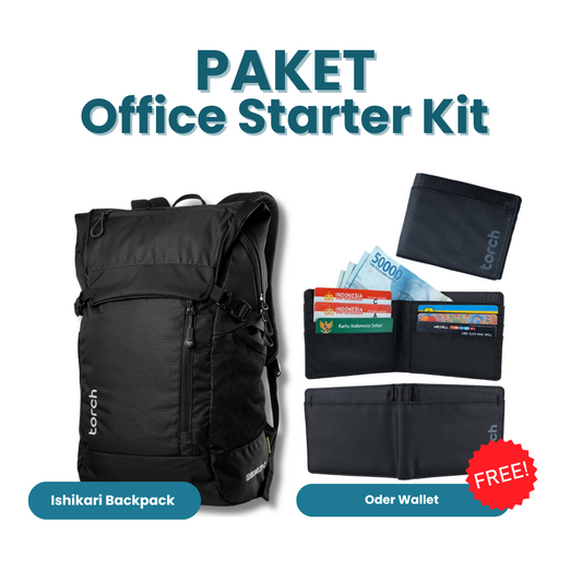Paket Office Starter Kit - Ishikari Backpack Gratis Oder Wallet