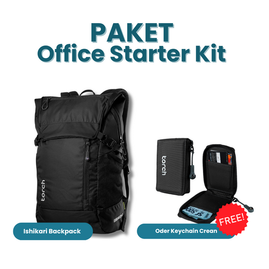 Paket Office Starter Kit - Ishikari Backpack Gratis Oder Keychain Crean