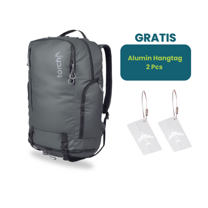 Paket Lengkap - Seo Travel Backpack + 2pcs Alumin Hangtag
