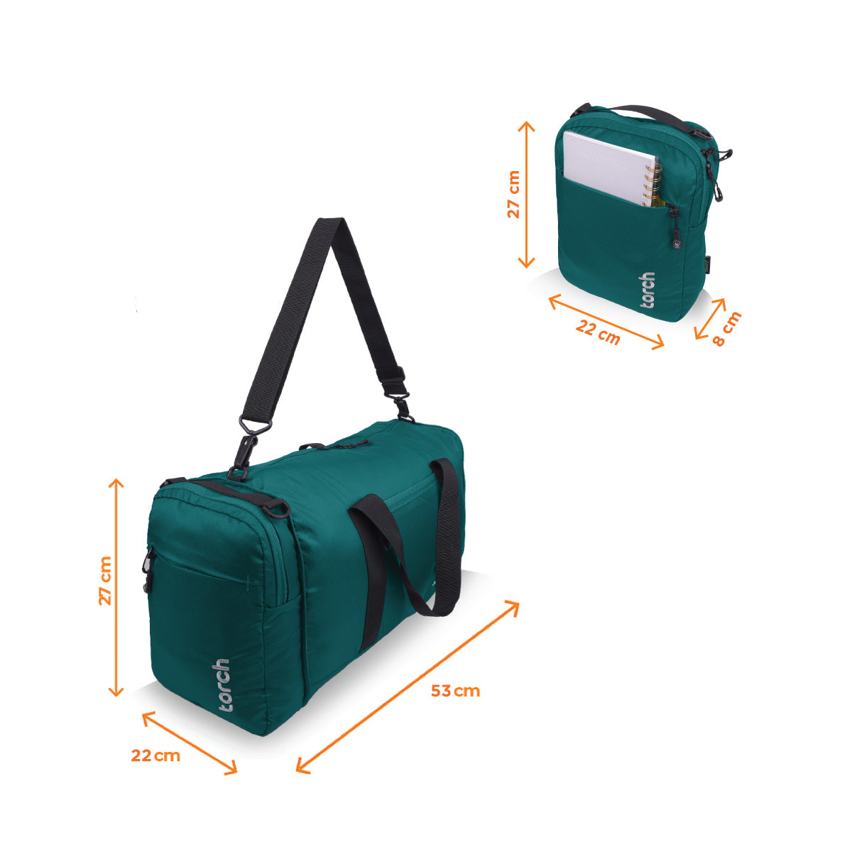 Torino 2 in 1 Foldable Duffle Bag