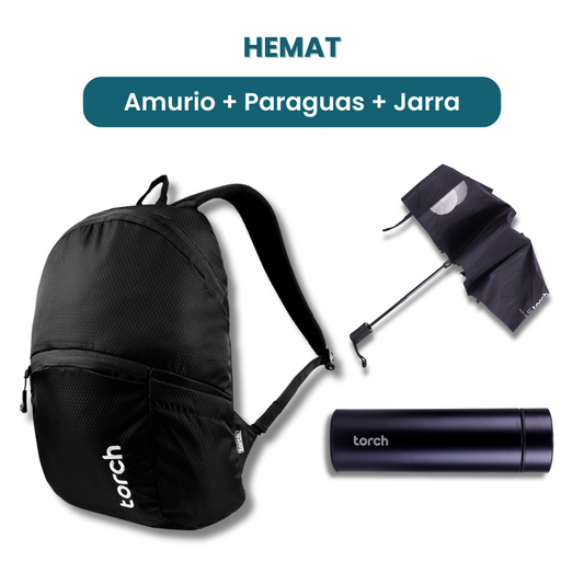 Dalam paket ini akan mendapatkan :  - Amurio Backpack  - Paraguas Foldable Umbrella   - Jarra Tumbler