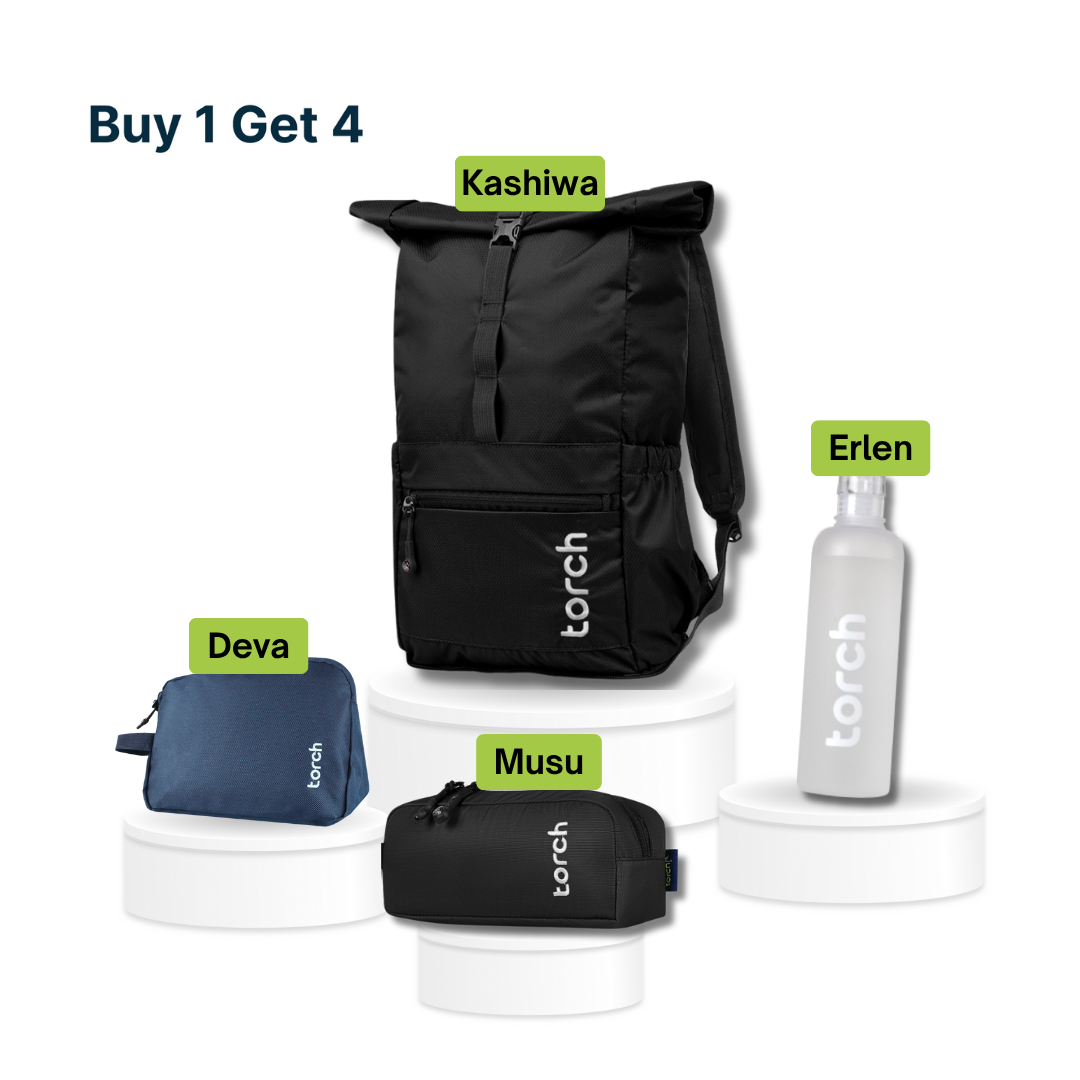 Paket Back to School - Kashiwa Foldable Backpack