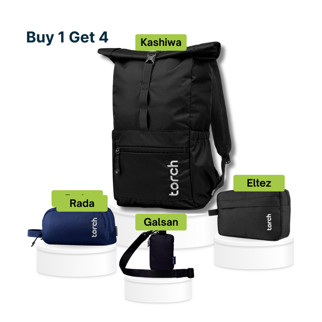 Paket Back To School - Kashiwa Foldable Backpack