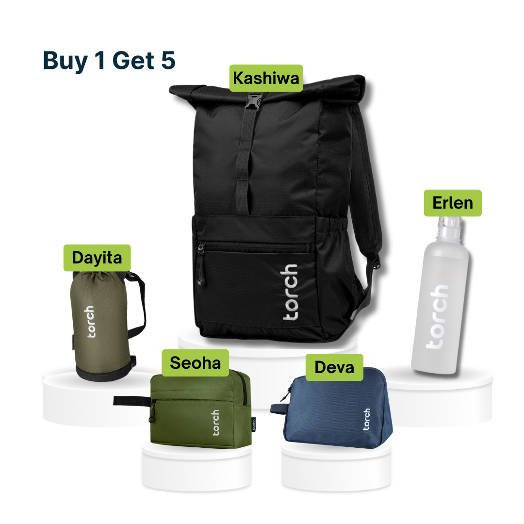 Paket Back To School - Kashiwa Foldable Backpack