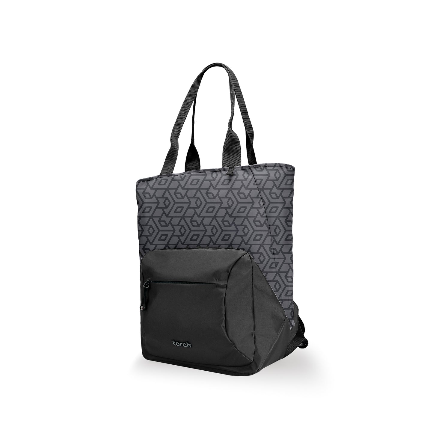Nura Tote Backpack - Obsidian Grid