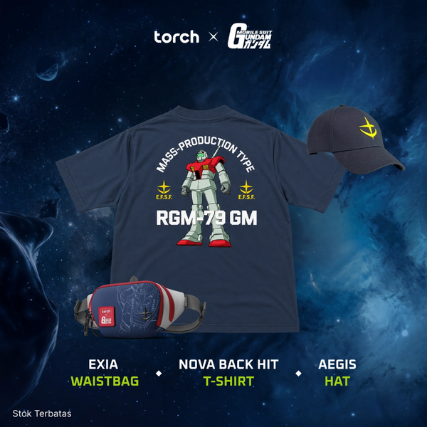 (3 Items + Sticker) Gundam Casual Essentials