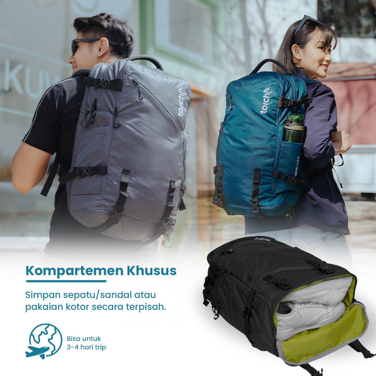 Kanzaki Light Travel Backpack 30L TORCH