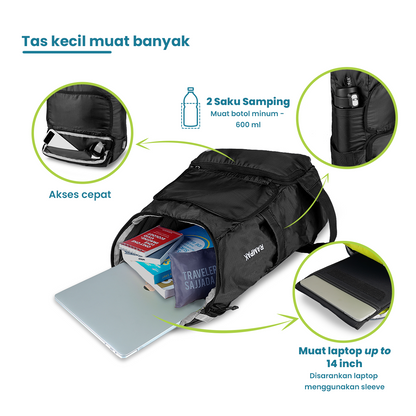 Rampak Tas Ransel Foldable Torch 18L