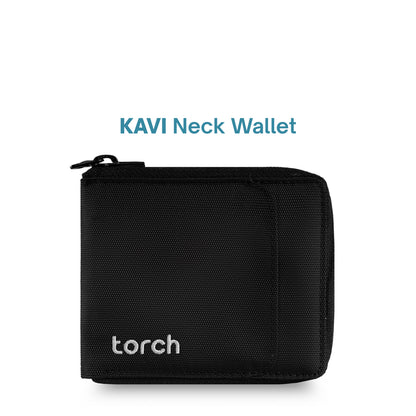Kavi Neck Wallet - Black