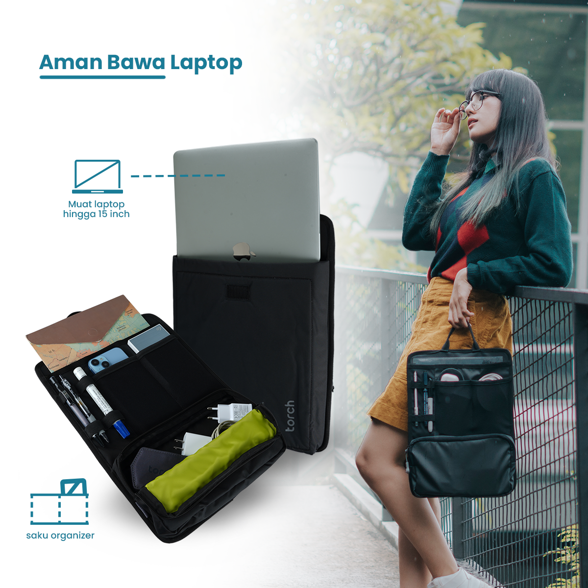 Imsil Laptop Sleeve Organizer