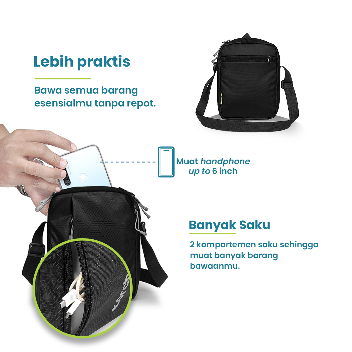 Gifu Tas Selempang Daily Torch 2L