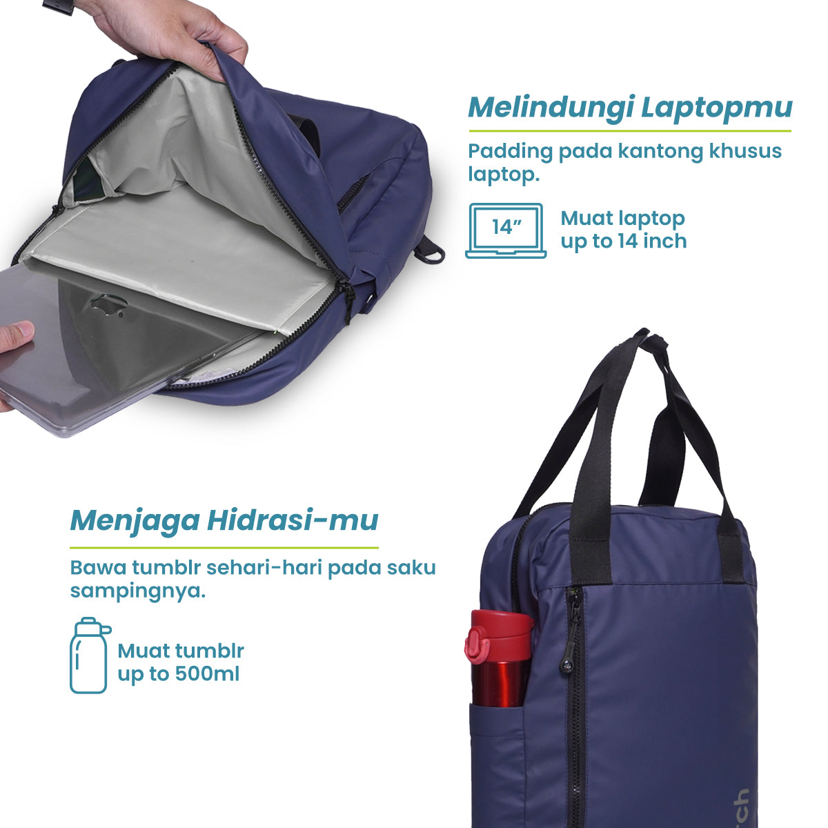 Hadong Tas Ransel Kantor Torch 12L