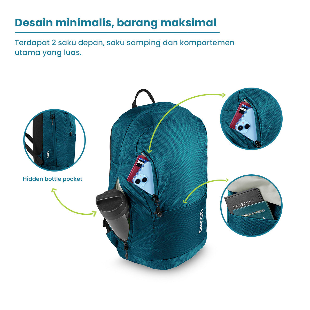 Kredo Tas Ransel Sekolah Torch 17L