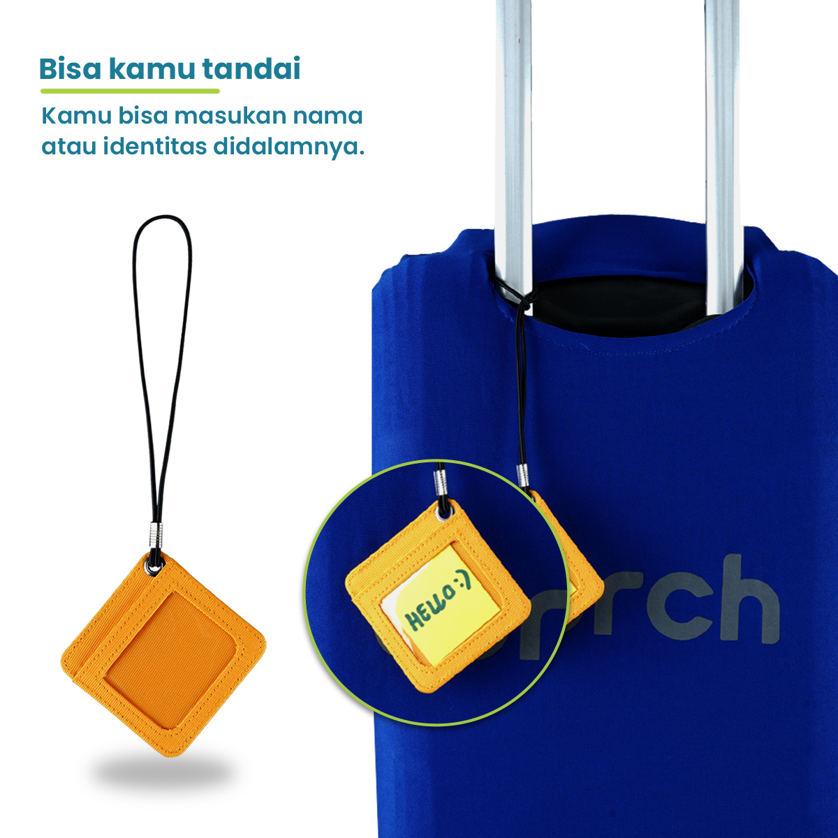 Dafi Square Luggage Tag