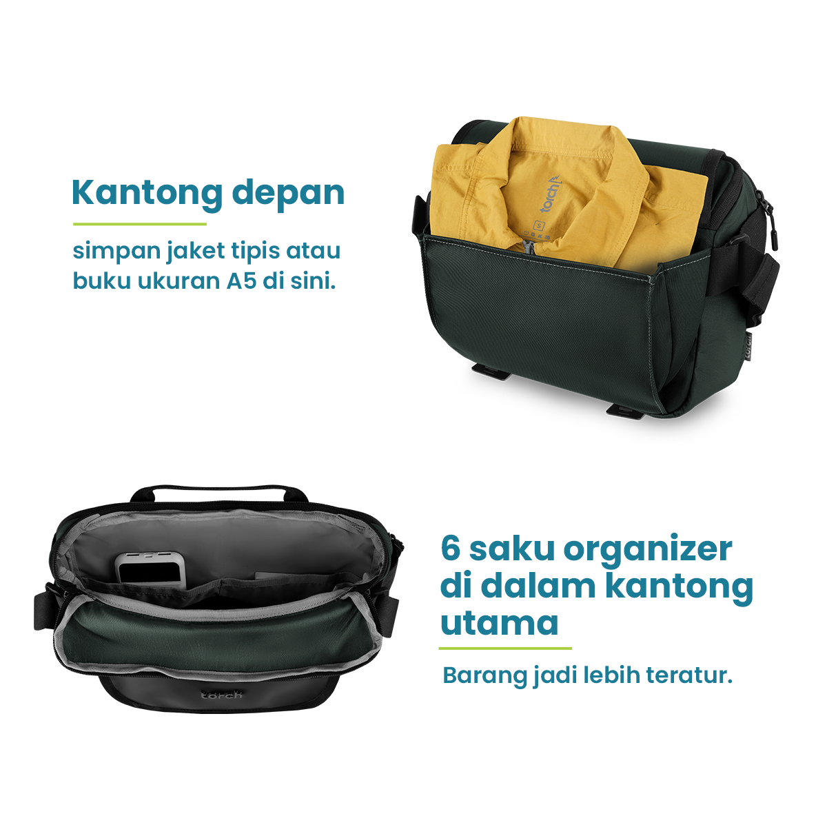 Skem Tas Selempang office Torch