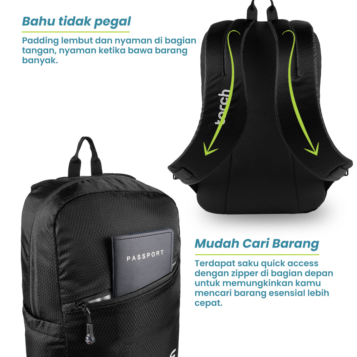 Almeria Tas Ransel Sekolah Torch 15L