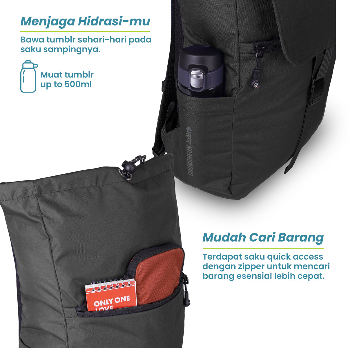 Cuncheon Tas Ransel kantor Torch 22L