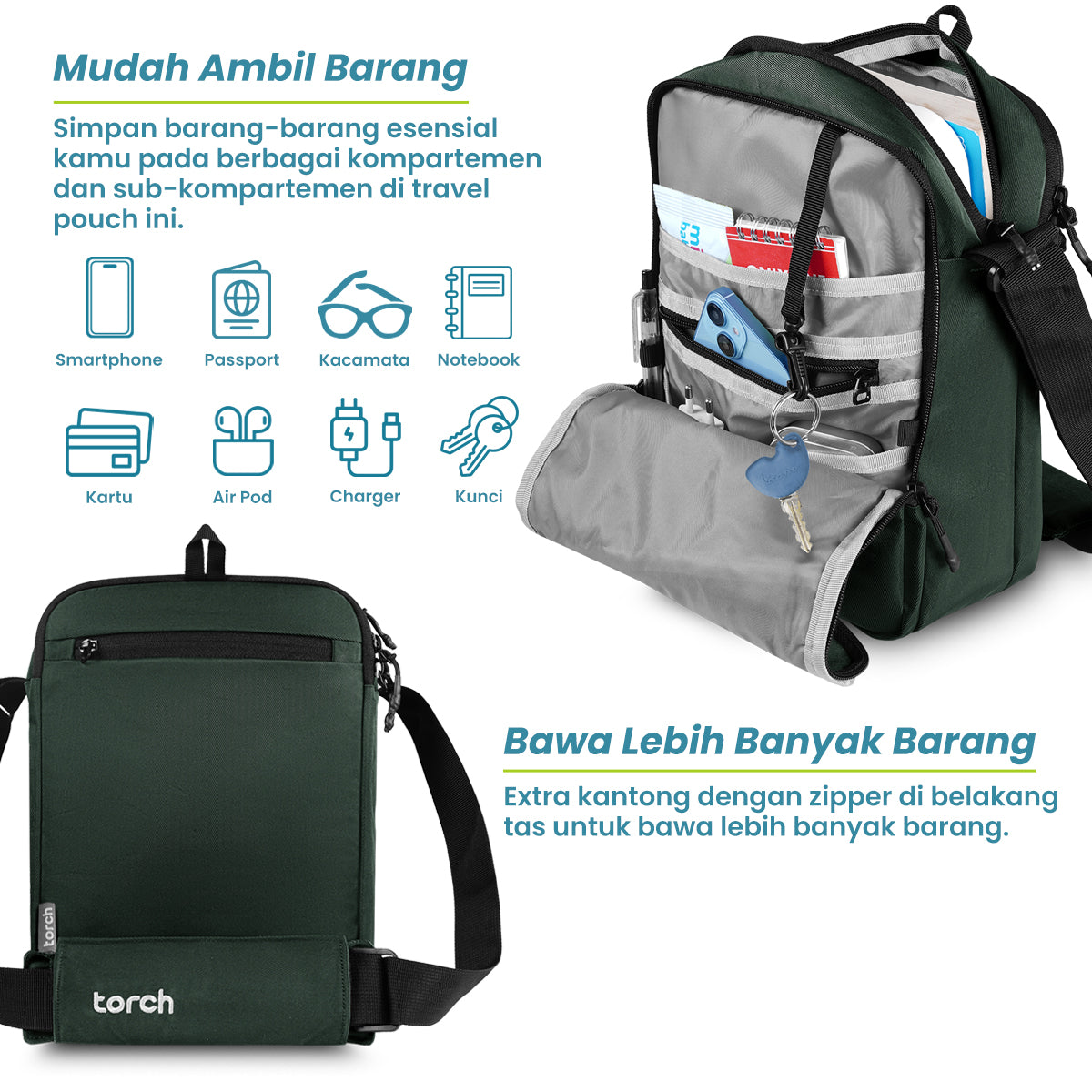 Sayung Tas Selempang office Torch 6L