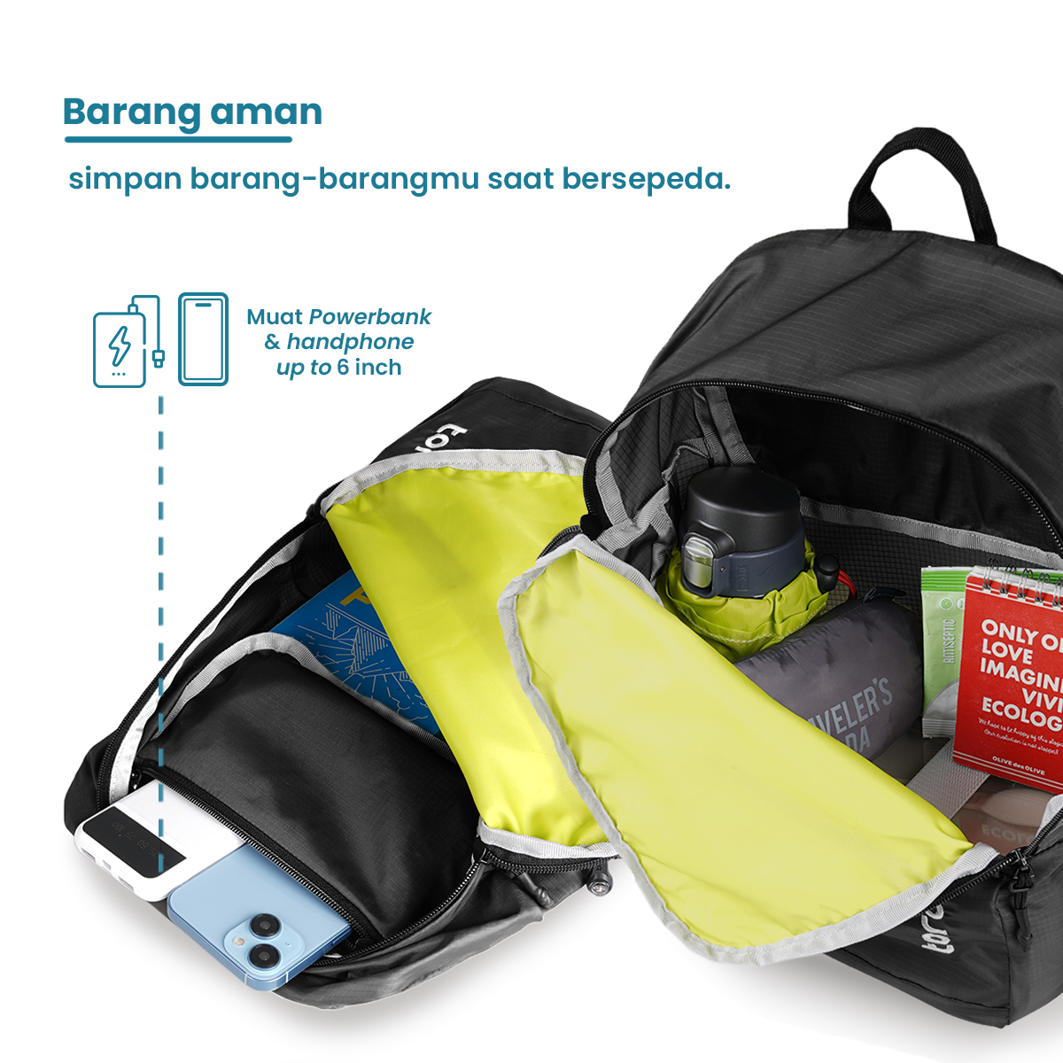 Orde Tas Ransel Foldable Torch 10L