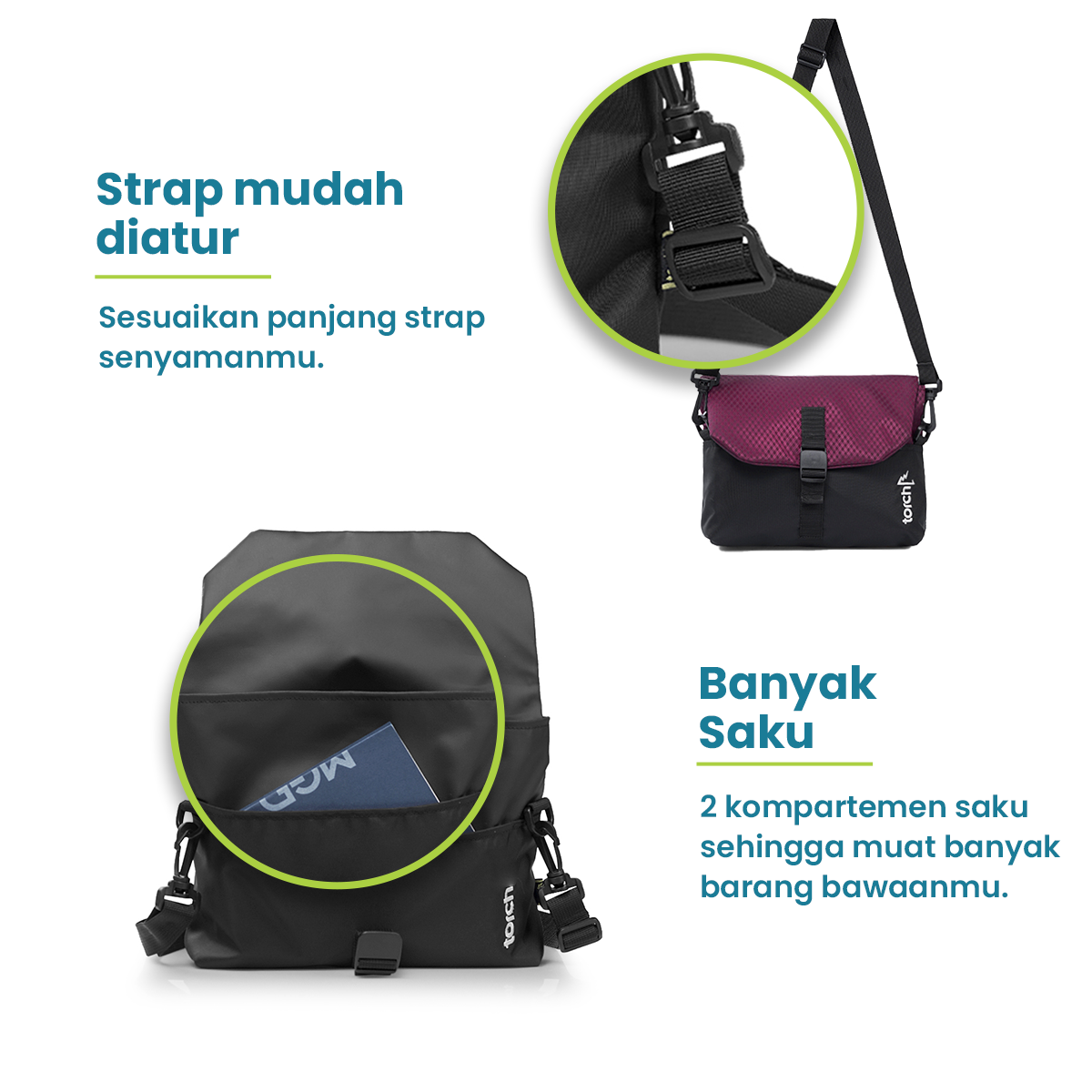 Naju Tas Selempang Daily Torch 3L