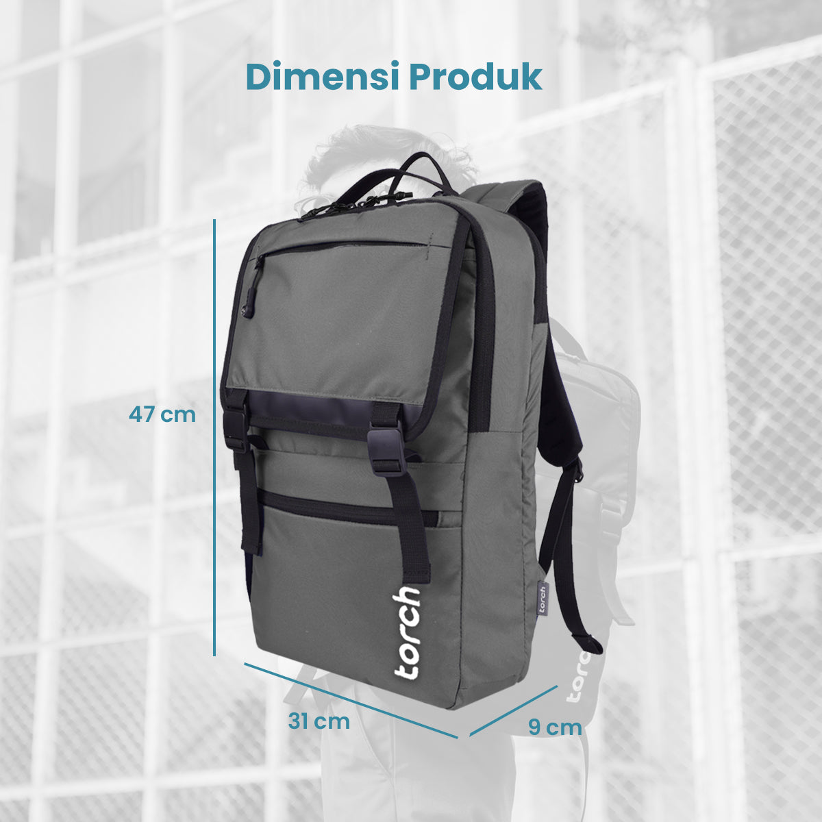 Solana Tas Ransel kantor Torch 19L