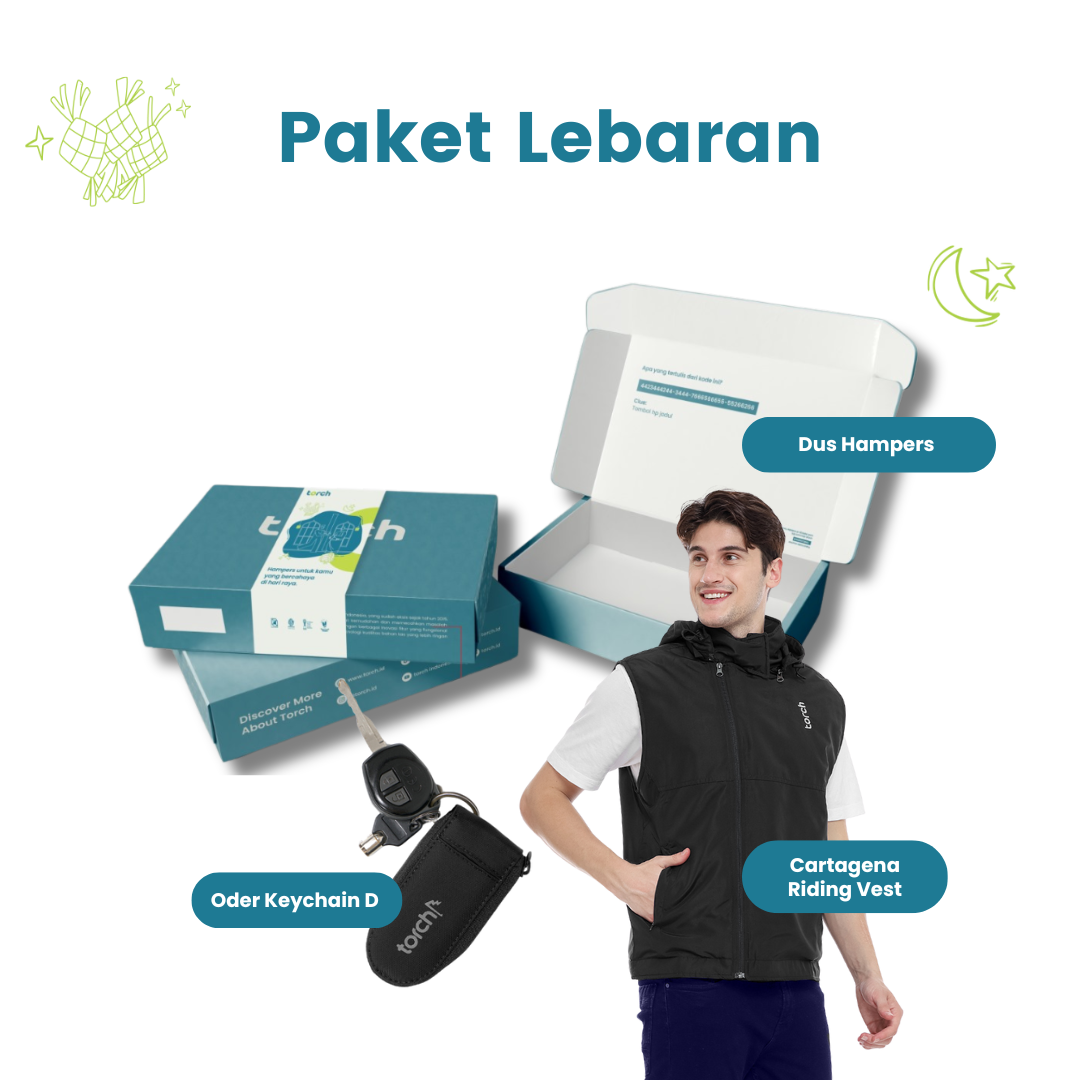 Paket Lebaran - Cartagena Riding Vest + Oder Keychain