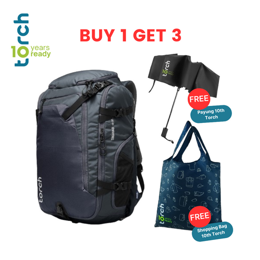 Paket 10th Torch - Takahagi Travel Backpack