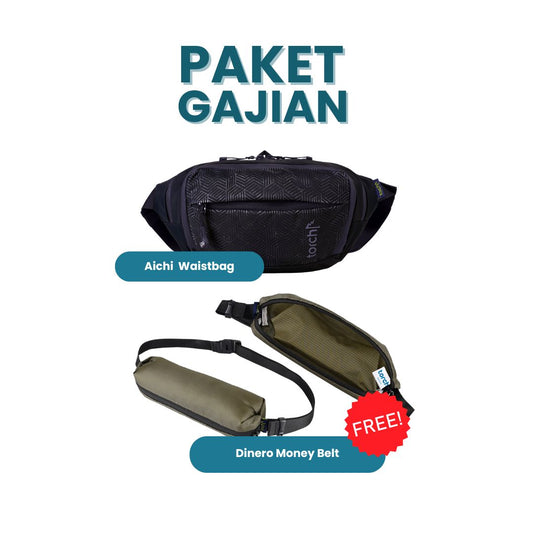 Paket Gajian - Aichi Waistbag Gratis Dinero Money Belt