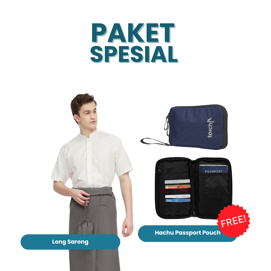 Paket Spesial - Long Sarong Gratis Hachu Passport Pouch