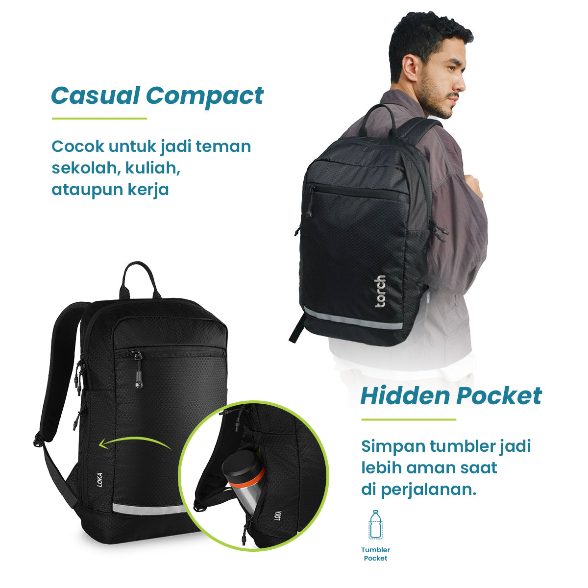 Loka Tas Ransel Sekolah Torch 16L