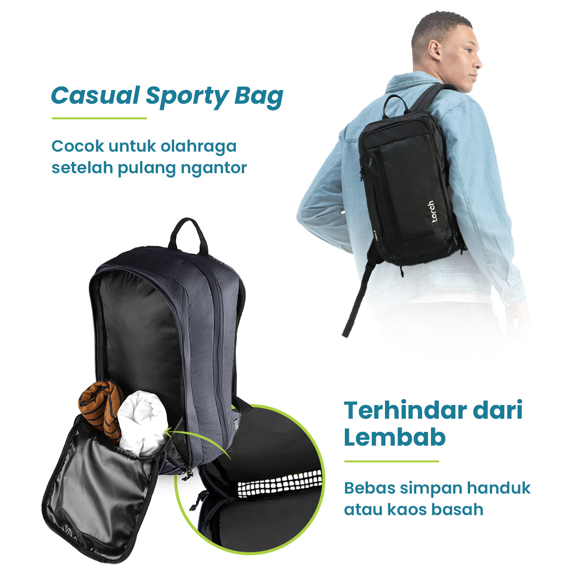 Nirala Tas Ransel Kantor Torch 14L