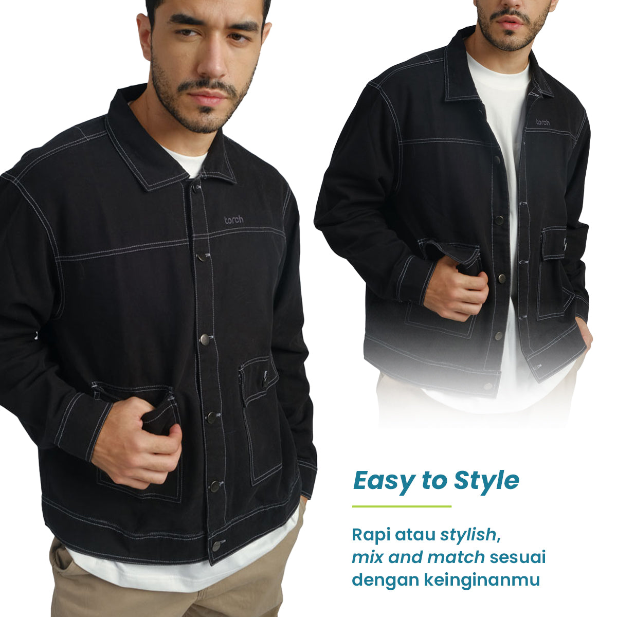 Rafiq Jaket Button Overshirt