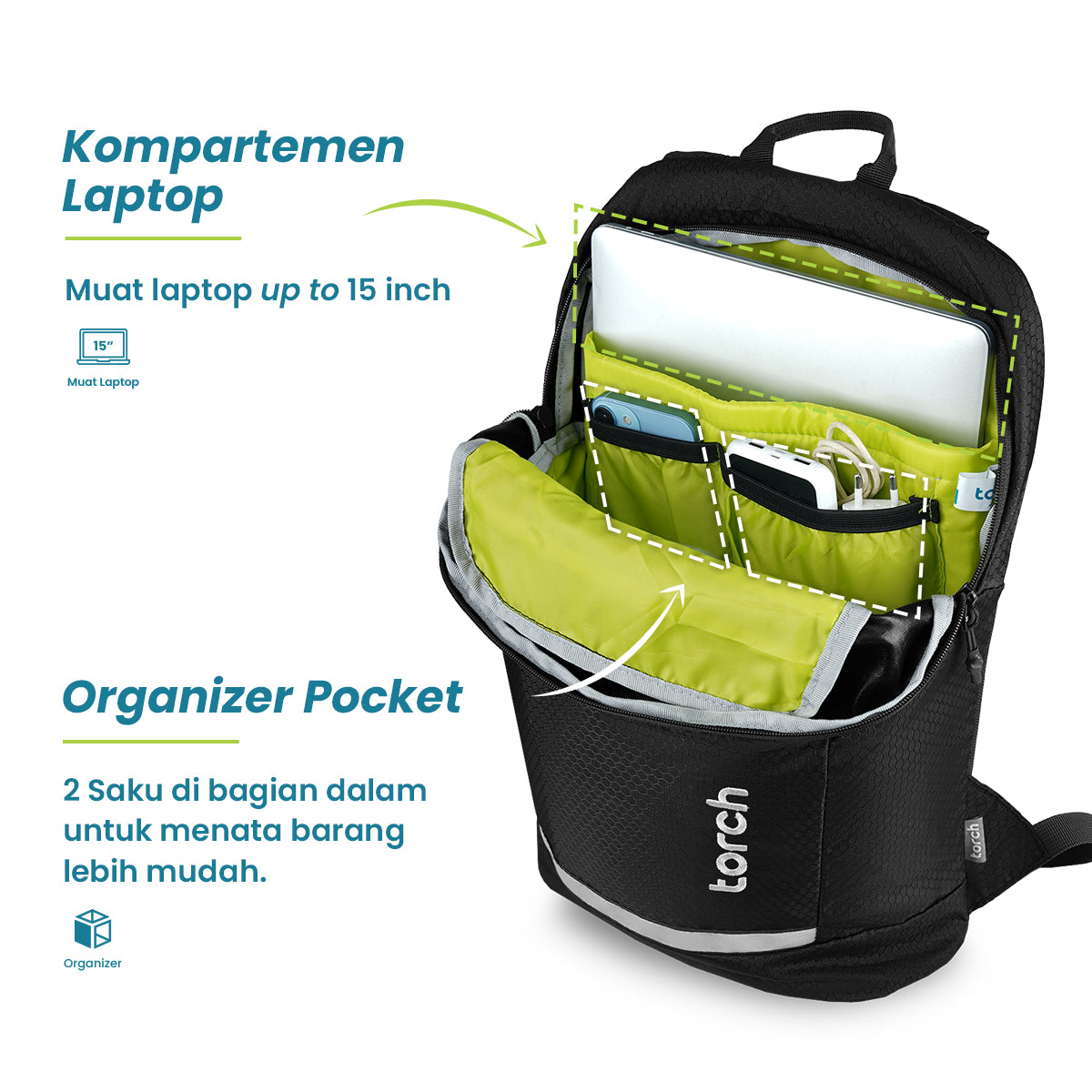 Loka Tas Ransel Sekolah Torch 16L