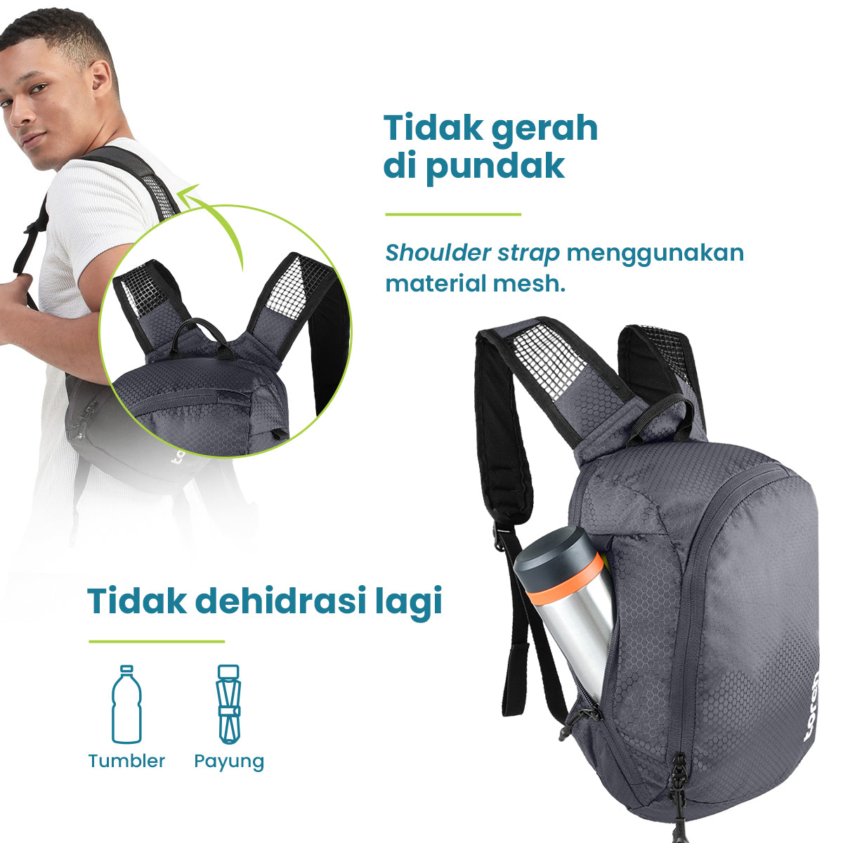 Harsa Tas Ransel Foldable Torch 7L