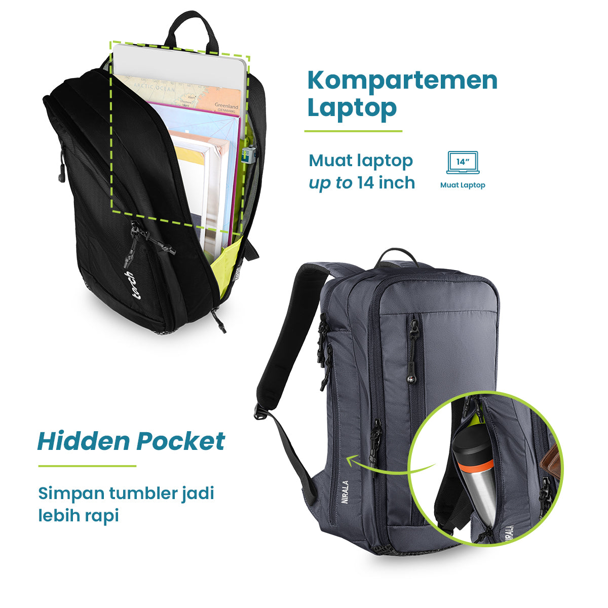 Nirala Tas Ransel Kantor Torch 14L