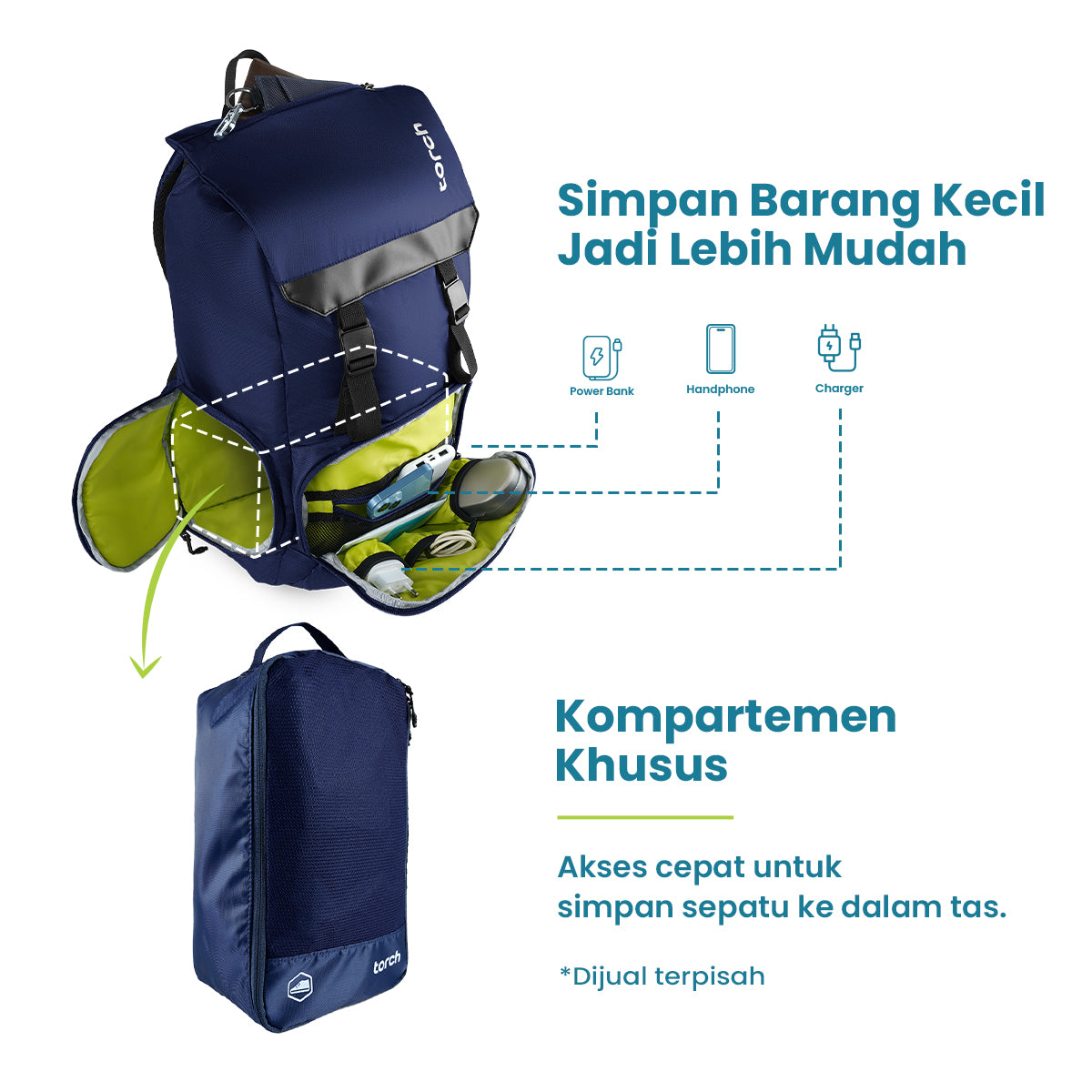 Gatra Tas Ransel Kantor Torch 20L