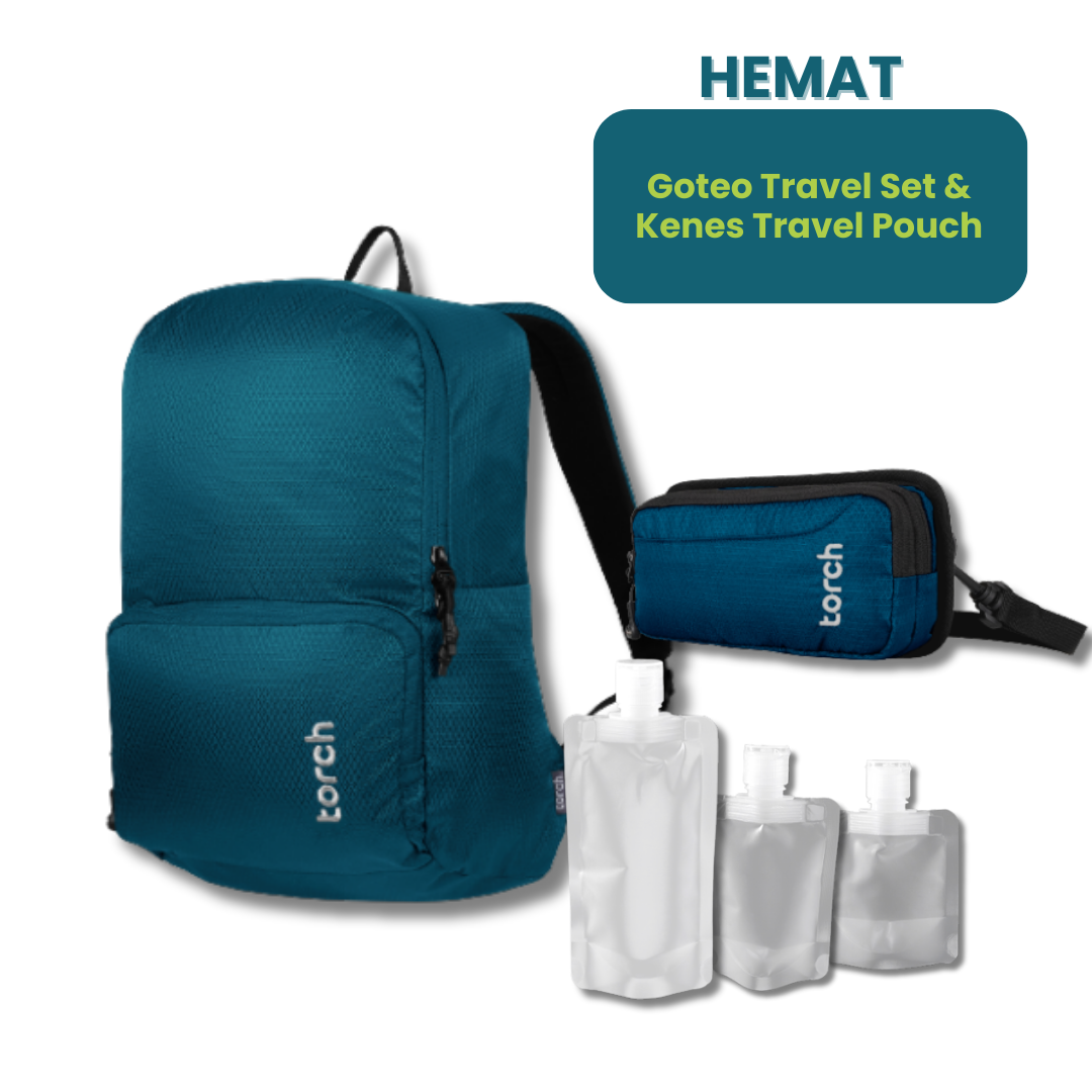 Hemat - Laudio Backpack + Kenes Travel Pouch & Goteo Set